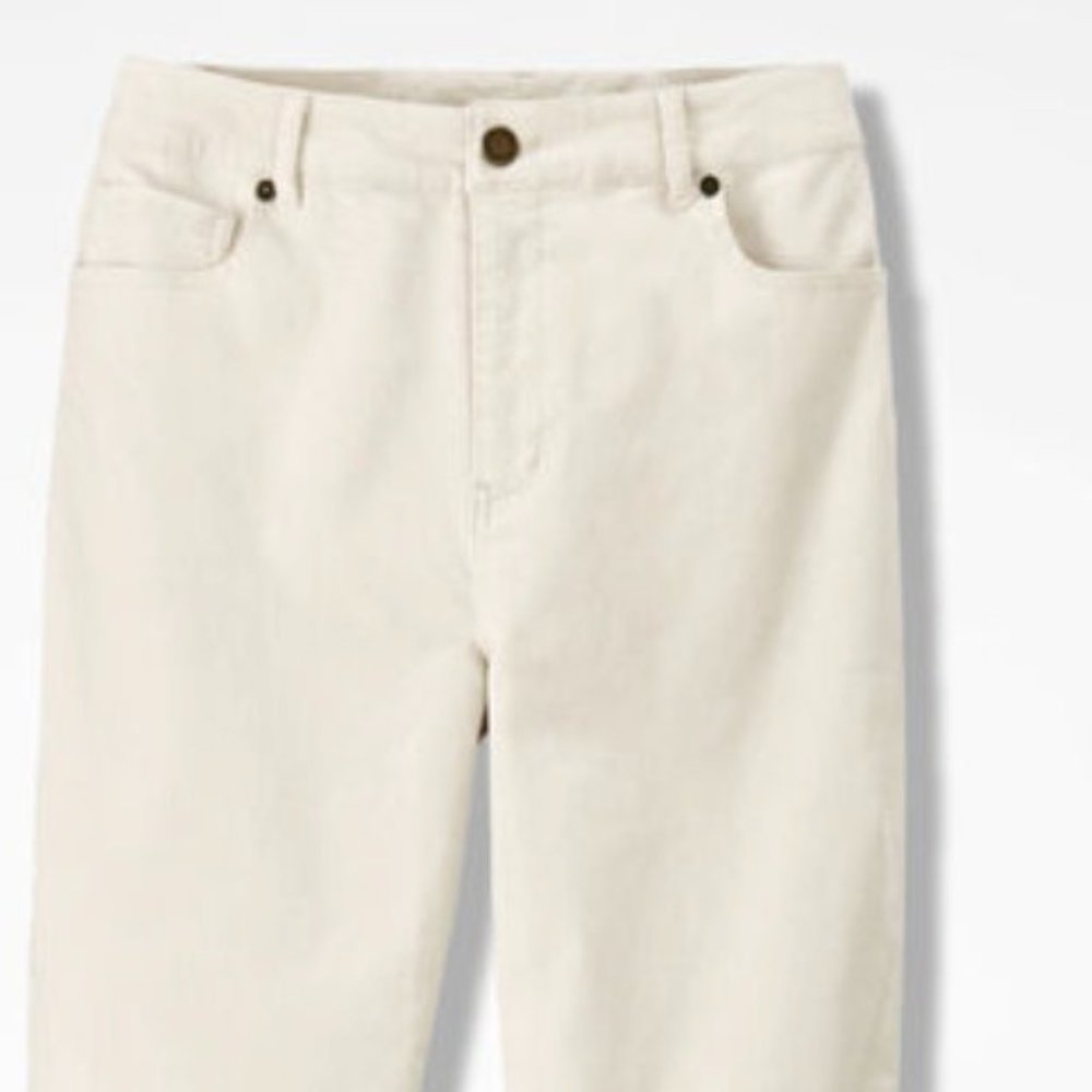 Coldwater Creek Women's Stretch Corduroys 20W Antique White